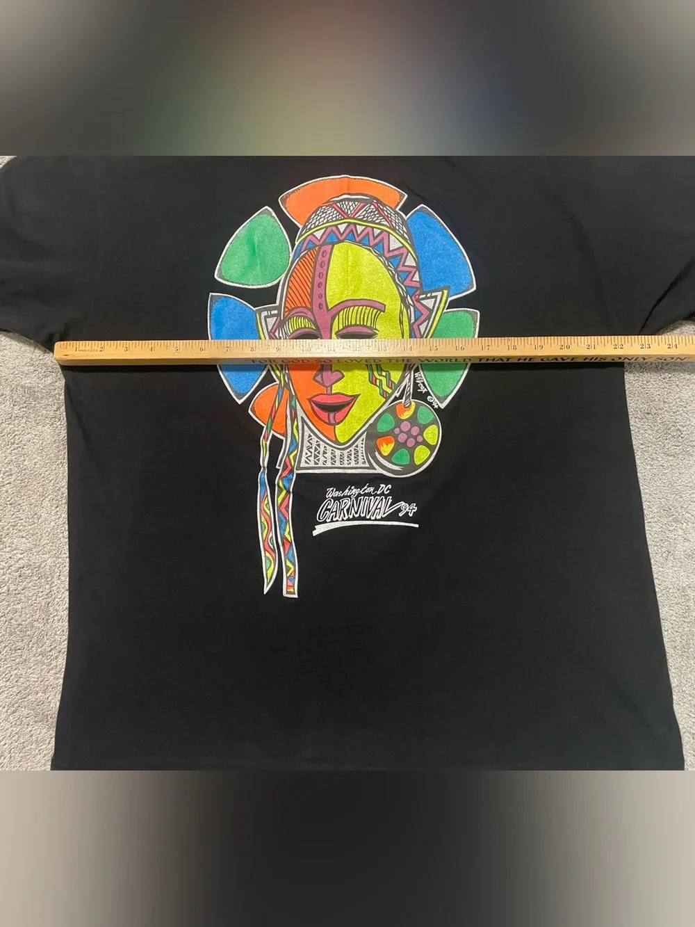 Vintage 1994 Washington DC Carnival T Shirt XL Single Stitch USA Wilcox Art Tee